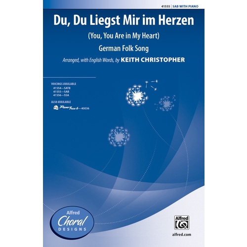 Du Du Liegst Mir Im Herzen SAB