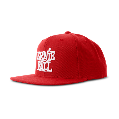 Ernie Ball Red with White Stacked Logo Hat  