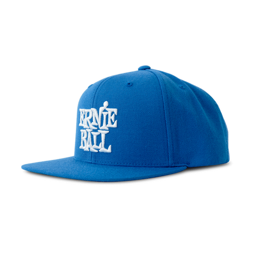 Ernie Ball Blue with White Stacked Logo Hat  