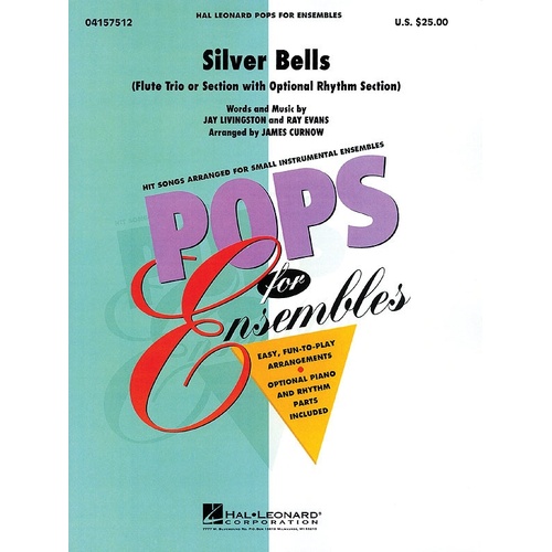 Silver Bells Pens2-3 Flute Ensemble (Pod) (Music Score/Parts)