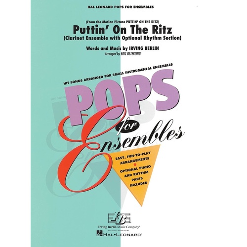 Puttin On The Ritz Clarinet Ensemble Pens2-3 (Music Score/Parts)