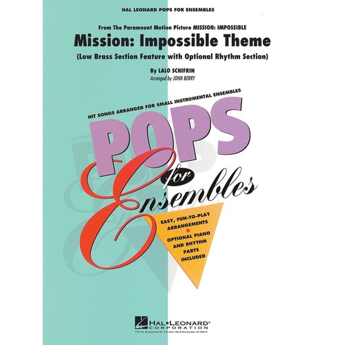 Mission Impossible Theme Low Brass Ensemble Pens2-3 (Music Score/Parts)