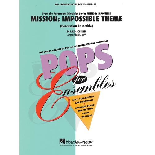 Mission Impossible Theme Percussion Ens Pens2-3 (Music Score/Parts)