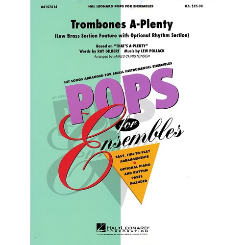 Trombones A Plenty Pens2-3 Low Brass Ensemble (Music Score/Parts)