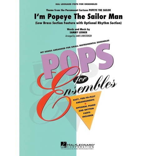 Im Popeye The Sailor Man Pens2-3 Low Brass Ensem (Music Score/Parts)