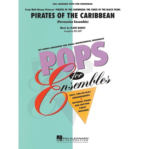 Pirates Of The Caribbean Percussion Ens Pens 2-3 (Music Score/Parts)