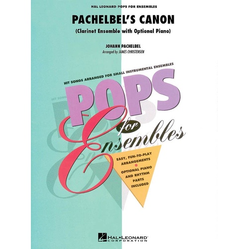 Pachelbels Canon Clarinet Ensemble Pens2-3 (Music Score/Parts)