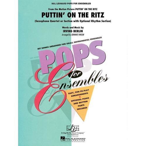 Puttin On The Ritz Sax Ens Pens2-3 (Pod) (Music Score/Parts)