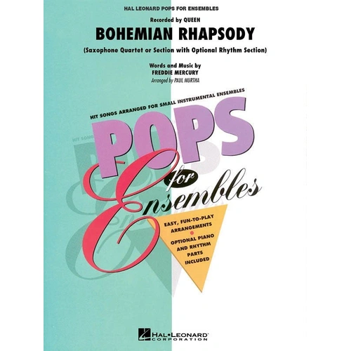 Bohemian Rhapsody Saxophone Quartet AATB - Hal Leonard