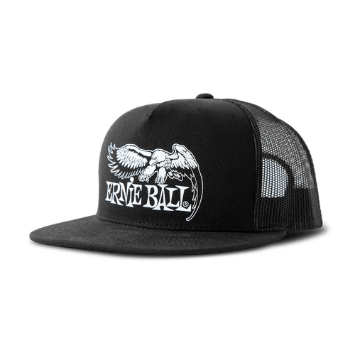 Ernie Ball Black with White Eagle Logo Hat  