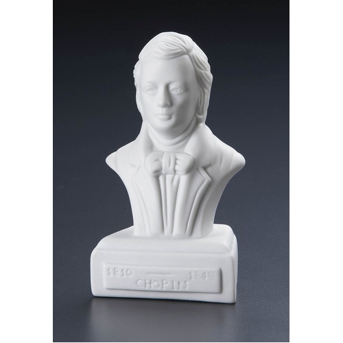 Chopin 5 Inch White Porcelain Composer Statuette with Felt Bottom