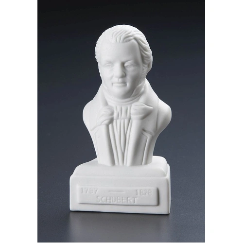 Schubert 5 Inch White Porcelain Composer Statuette with Felt Bottom