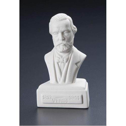 Verdi 5 Inch White Porcelain Composer Figurine with Felt Bottom