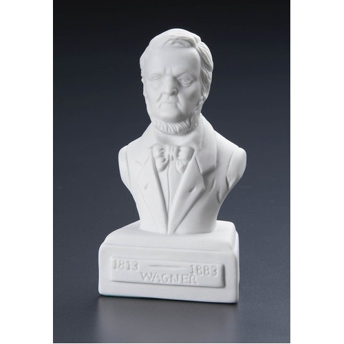 Wagner 5 Inch White Porcelain Composer Statuette with Felt Bottom