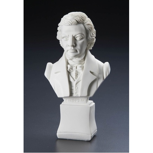 Chopin 7 Inch Composer Statuette in Polyresin