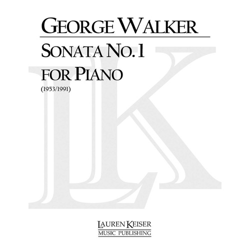 Walker - Sonata No 1 For Piano (Pod) (Softcover Book)