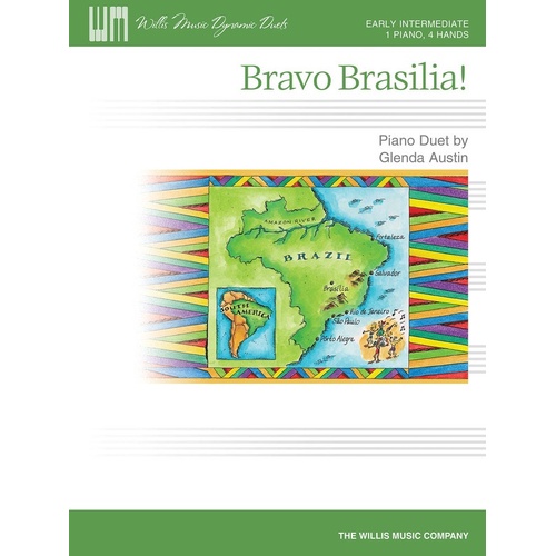 Bravo Brasilia! Piano Duet (Sheet Music)