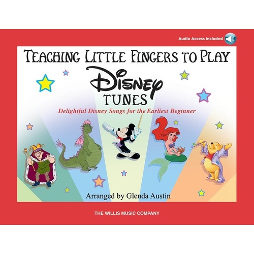 Teaching Little Fingers to Play Disney Tunes Book with Audio