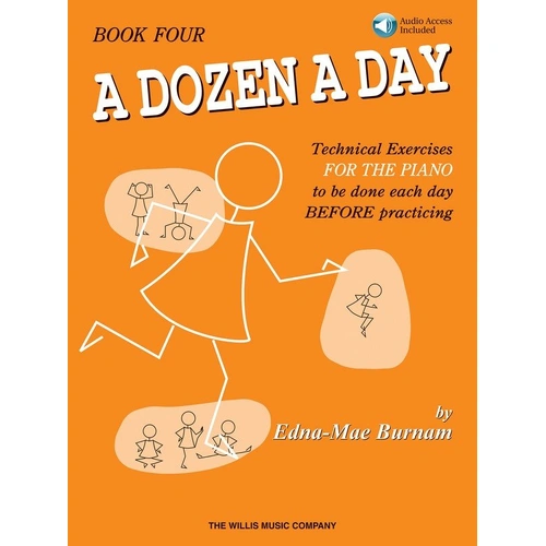 A Dozen a Day Book 4 with Online Audio - Piano Exercises - 64 Pages