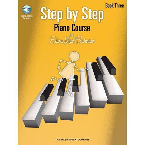 Step by Step Piano Course Book 3 with Online Audio Access