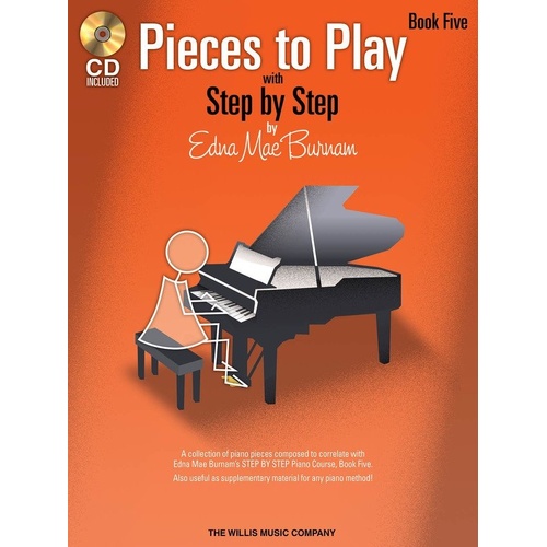 Pieces to Play Book 5 with CD by Burnam - Piano Collection