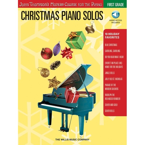 Christmas Piano Solos 1st Grade Book/CD (Softcover Book/CD)