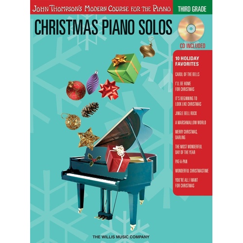 Christmas Piano Solos 3rd Grade Book/CD (Softcover Book/CD)