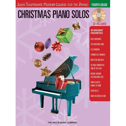 Christmas Piano Solos 4th Grade Book/CD - 10 Holiday Favorites for Piano