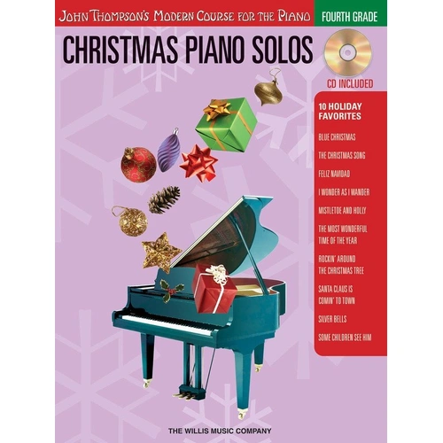 Christmas Piano Solos 4th Grade Book with CD