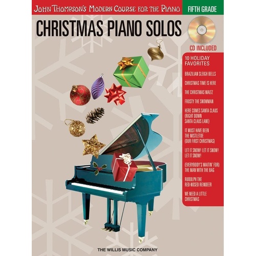 Christmas Piano Solos 5th Grade Book with CD