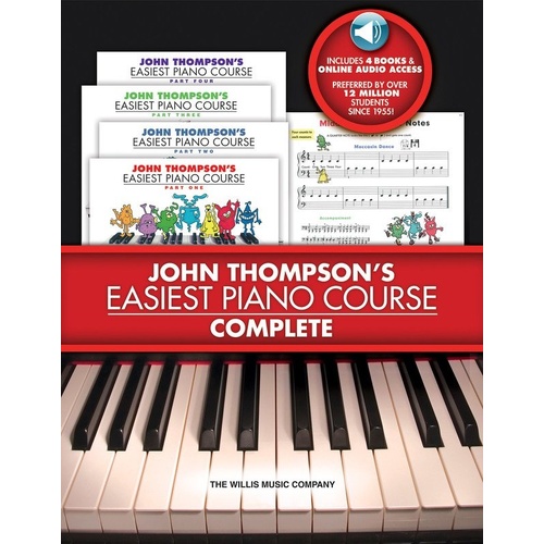 John Thompson's Easiest Piano Course Complete Books 1-4 Boxed Set (US Edition)