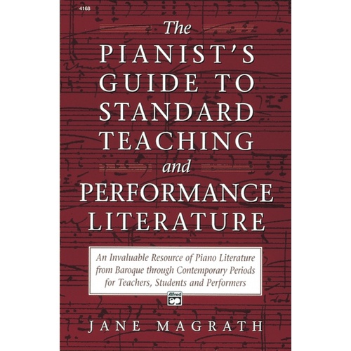 Pianists Guide To Teaching & Perf Literature