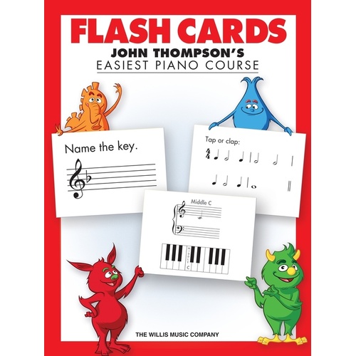 Easiest Piano Course Flash Cards (Softcover Book)
