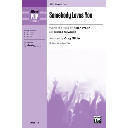 Somebody Loves You SSA Choral Sheet Music