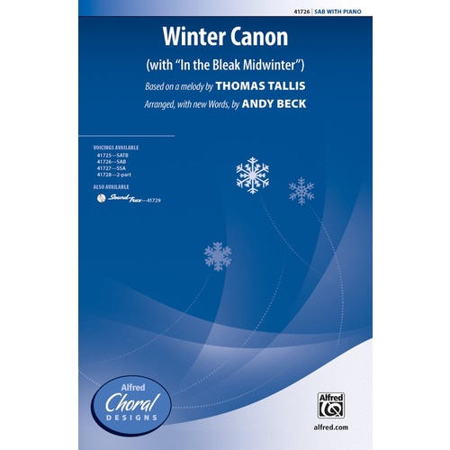 Winter Canon SAB Choral Sheet Music