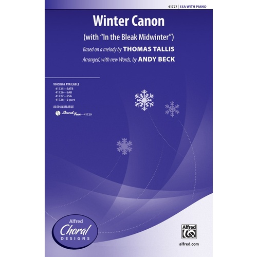 Winter Canon SSA Choral Sheet Music