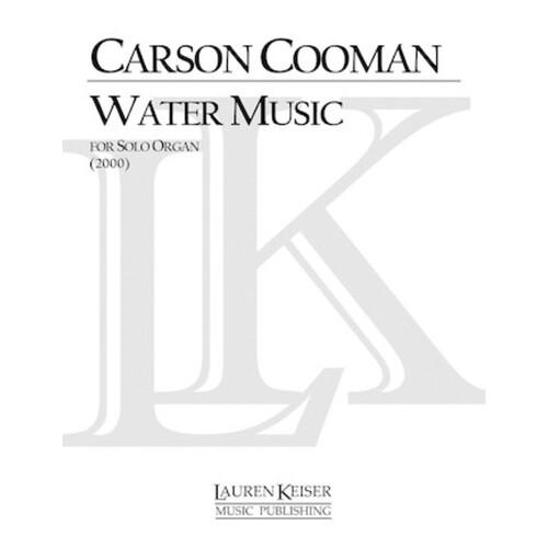 Cooman - Water Music For Solo Organ (Pod) Softcover Book (Organ)