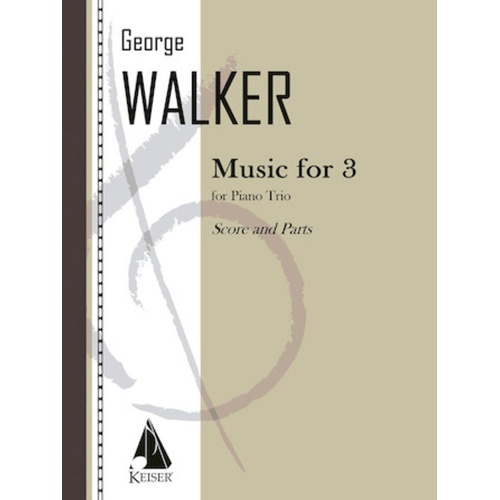 Walker - Music For 3 Piano Trio Score/Parts (Pod)