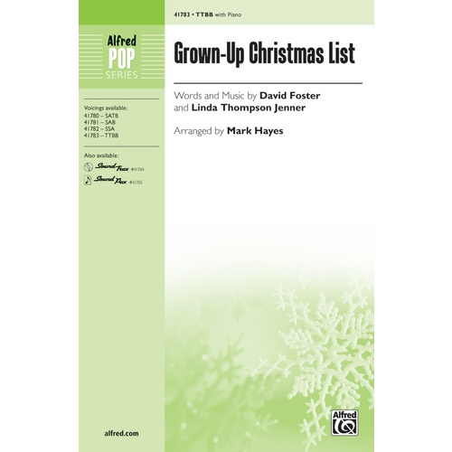 Grownup Christmas List TTBB