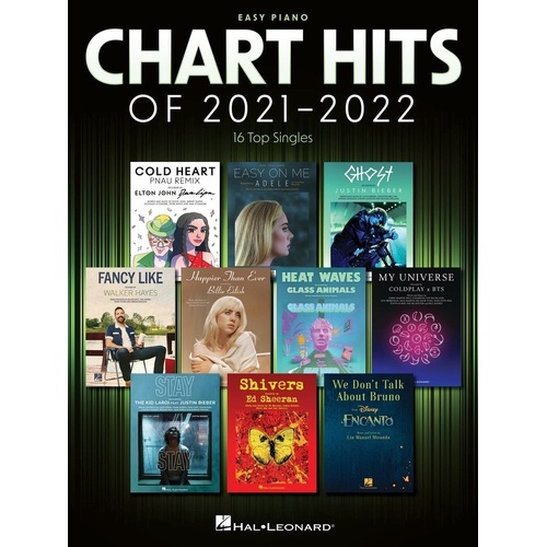 Chart Hits of 2021-2022 Easy Piano Songbook