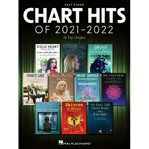 Chart Hits of 2021-2022 for Easy Piano and Vocal - Hal Leonard, 128 Pages
