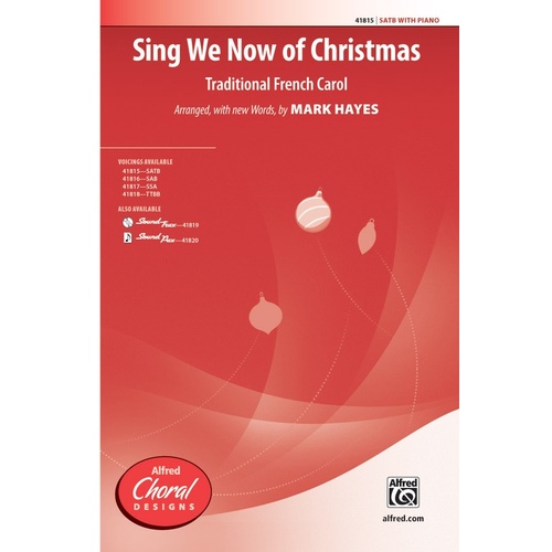 Sing We Now of Christmas SATB Choral Sheet Music