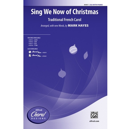 Sing We Now of Christmas SSA Choral Sheet Music