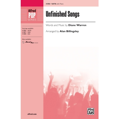 Unfinished Song SATB Choral Sheet Music