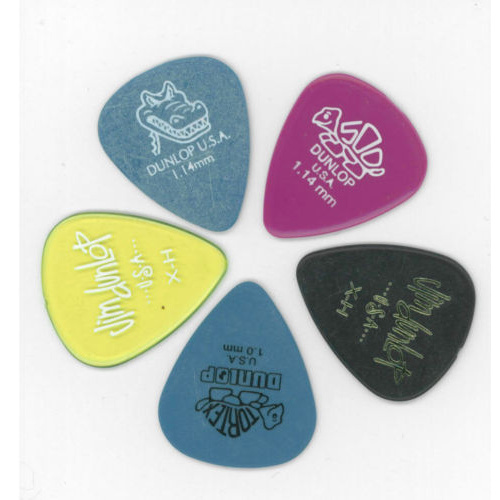 10 x Jim Dunlop MIXED X/Heavy Guitar Picks Starter Set / Beginner