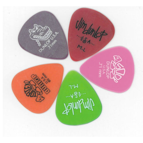 10 x Jim Dunlop MIXED Medium Light Guitar Picks Starter Set / Beginner
