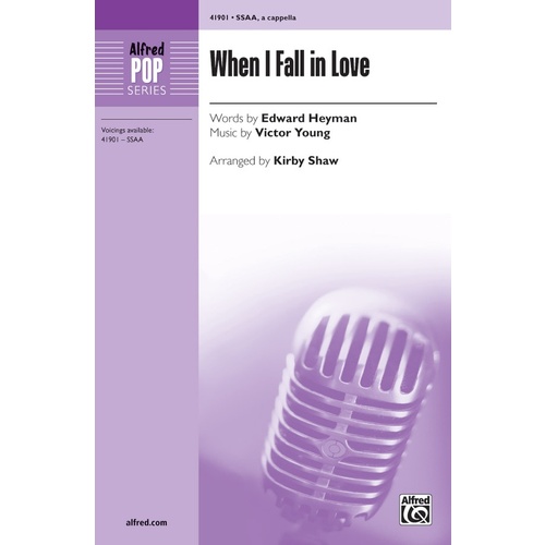 When I Fall in Love SSA Choral Sheet Music