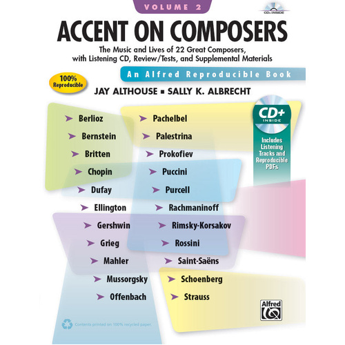 Accent On Composers Volume 2 Book and Enhanced CD with PDFs