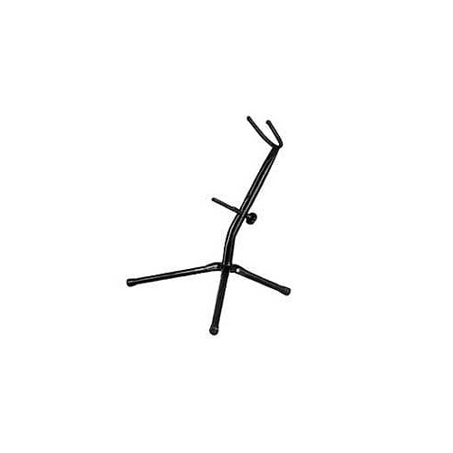 Alto/Tenor Sax Stand - Heavy Duty Black Tubular with Adjustable Height and Rubber Stoppers