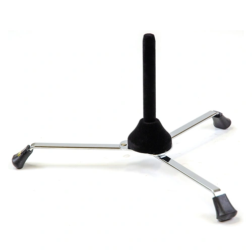 Flute/Clarinet Stand - Chrome-Plated Foldout with Felt Covered Spike